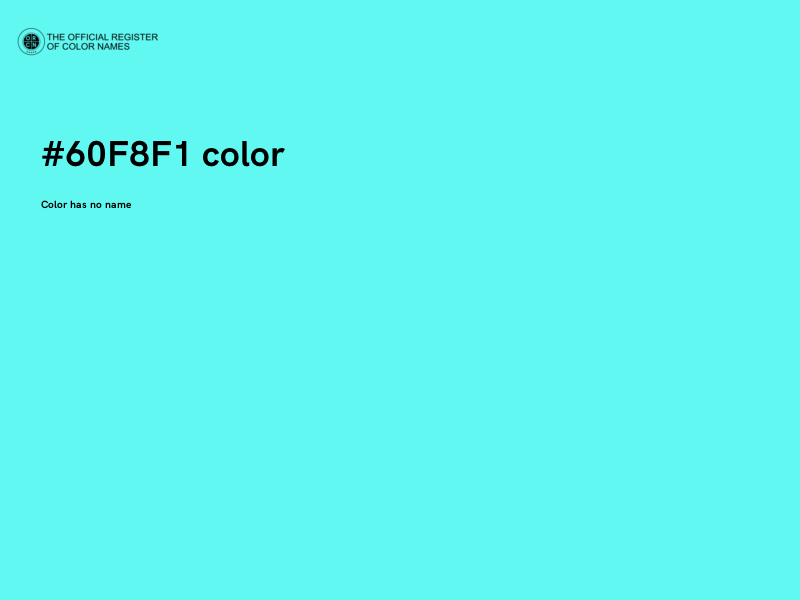 #60F8F1 color image