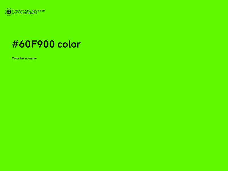 #60F900 color image