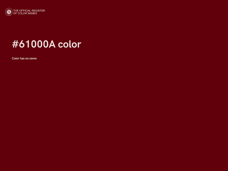 #61000A color image