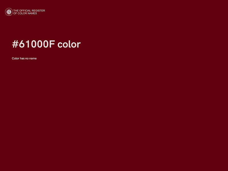 #61000F color image