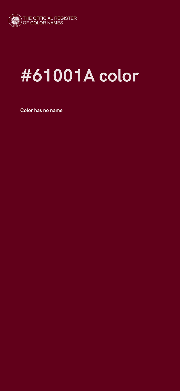 #61001A color image