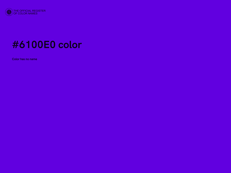 #6100E0 color image