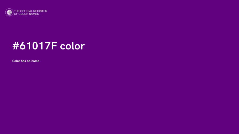 #61017F color image