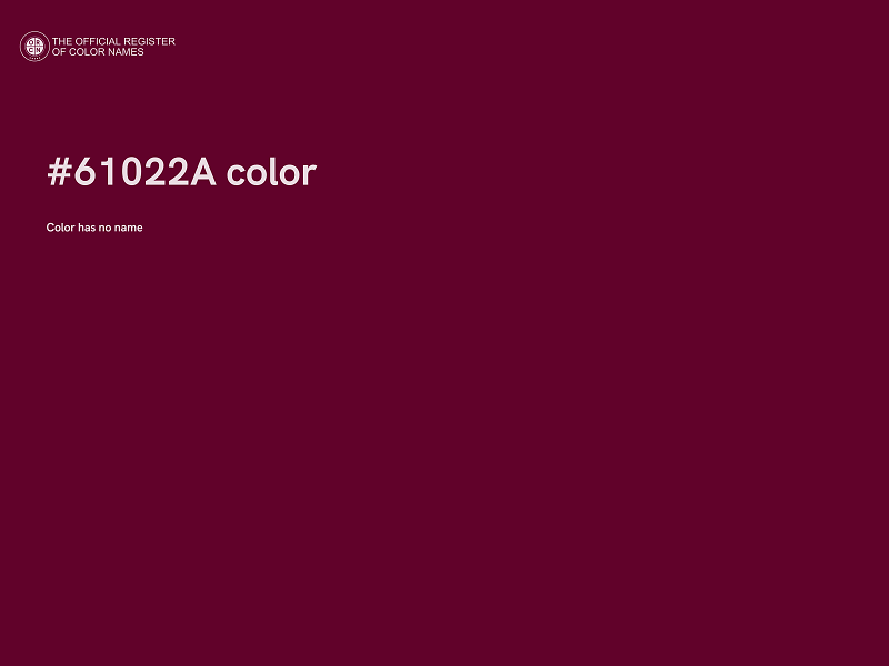 #61022A color image