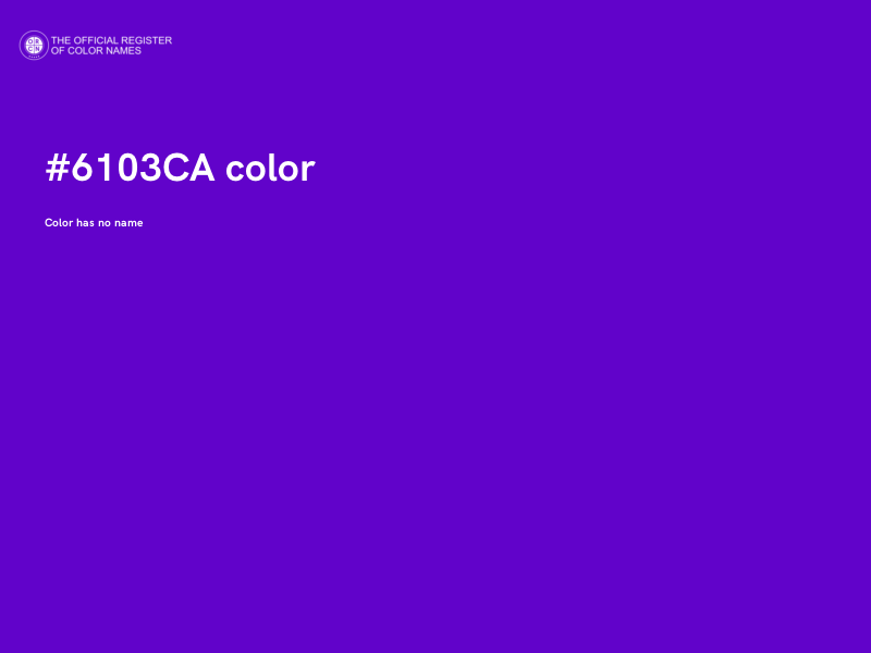 #6103CA color image