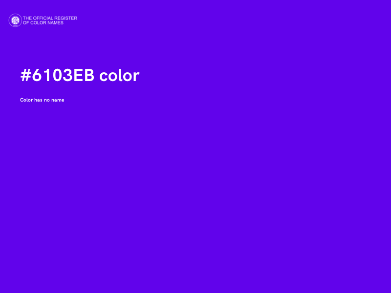 #6103EB color image