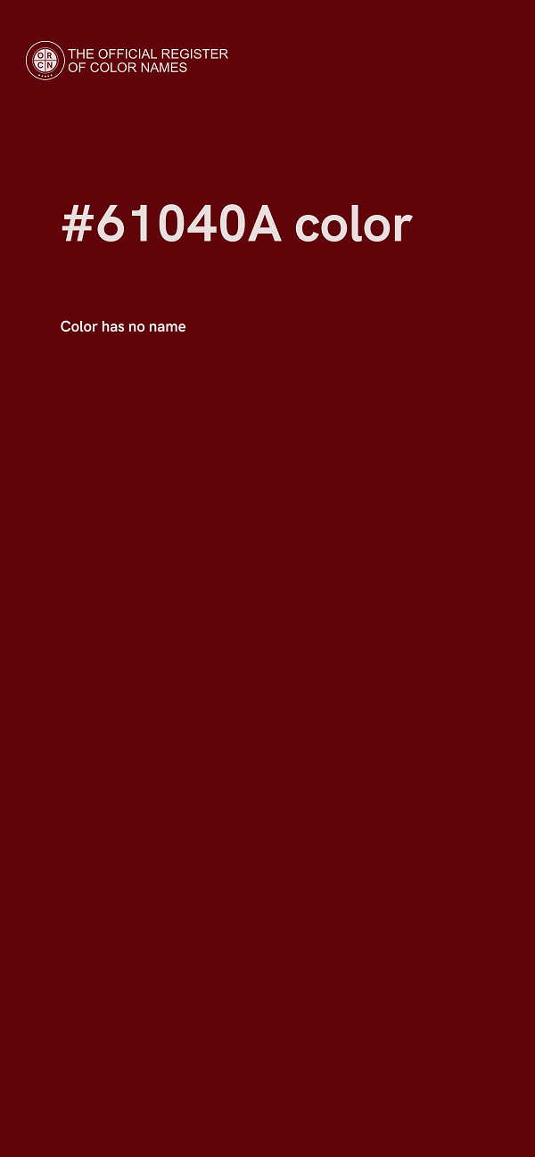 #61040A color image