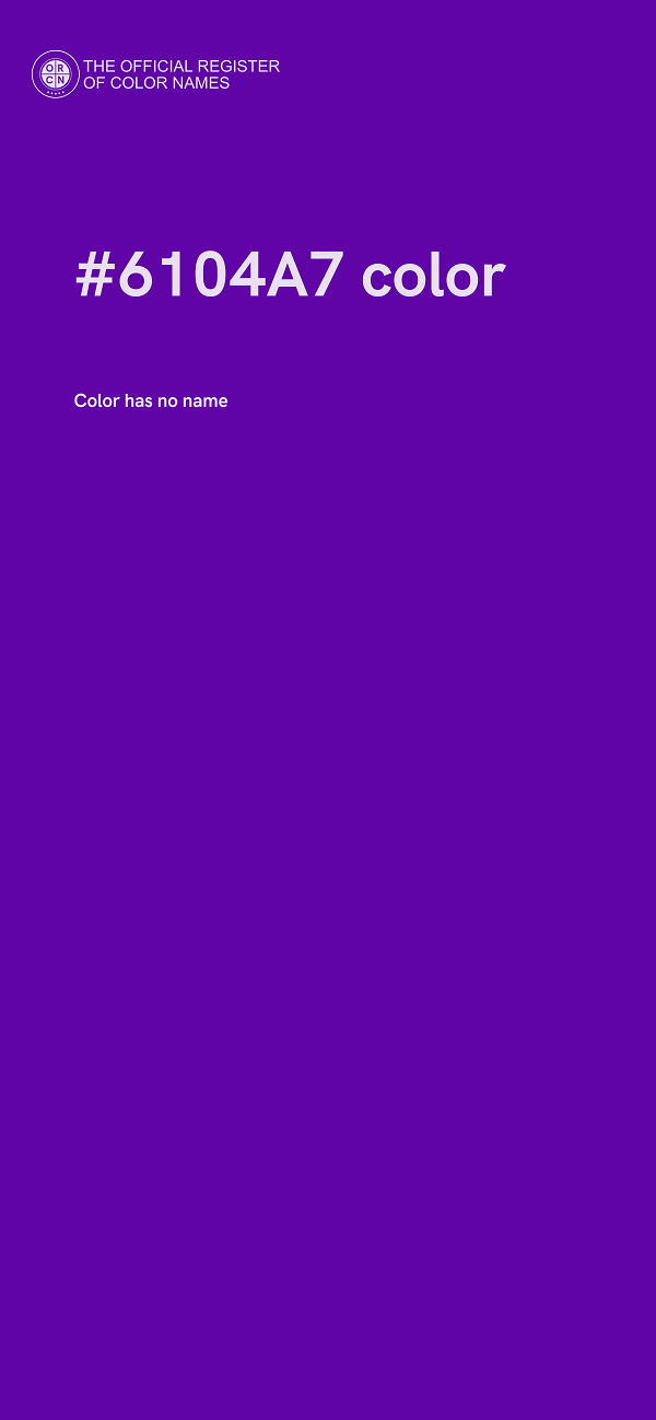 #6104A7 color image