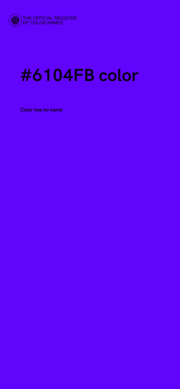 #6104FB color image