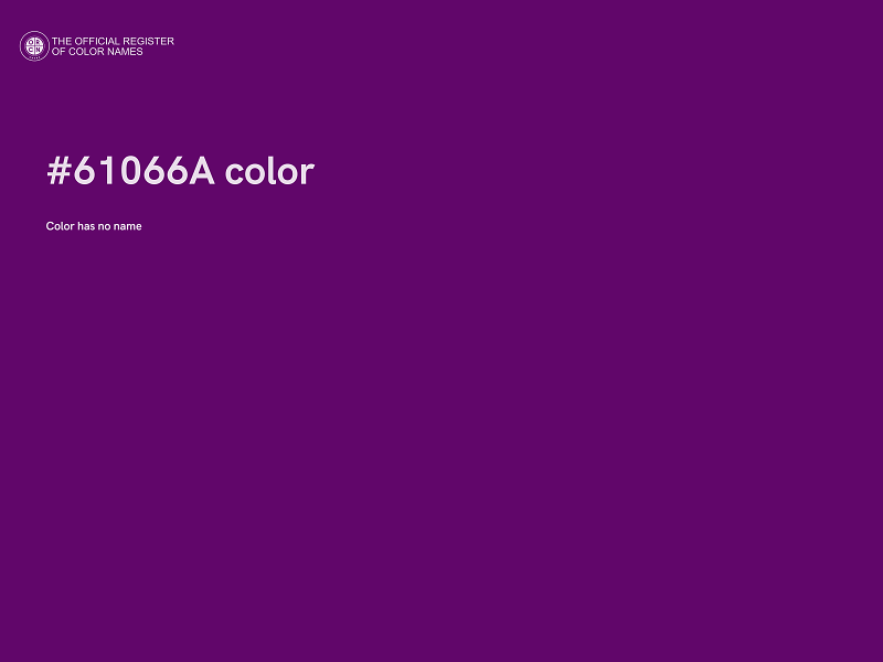 #61066A color image