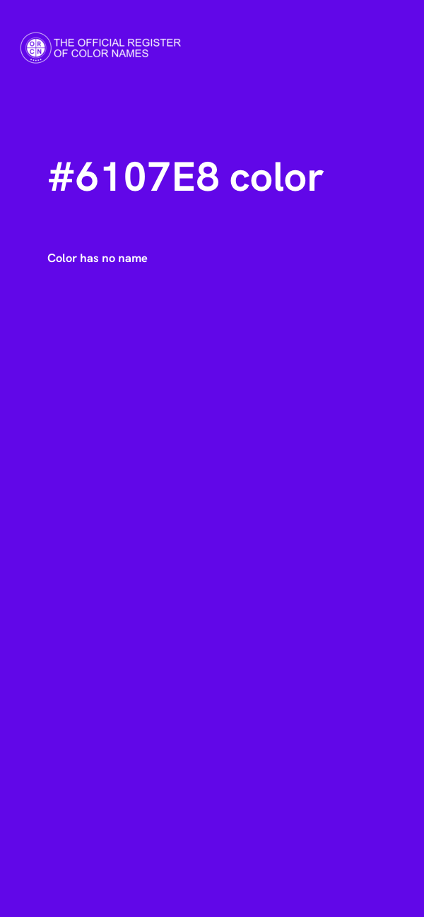#6107E8 color image