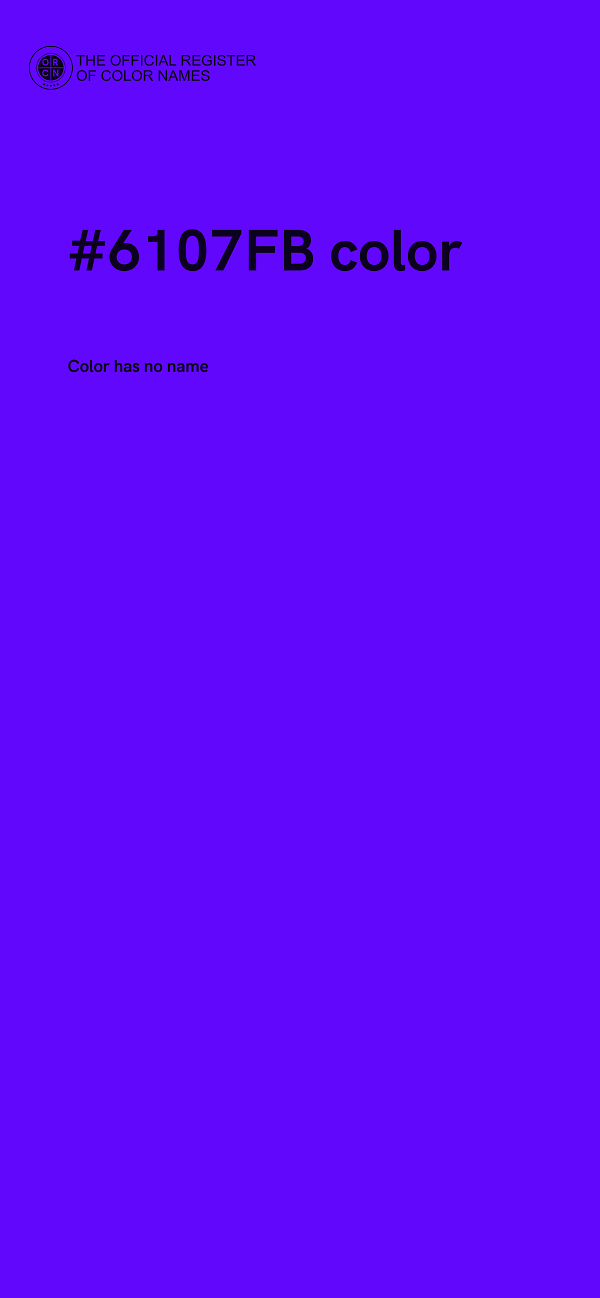 #6107FB color image