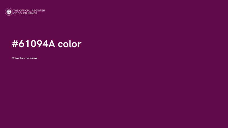 #61094A color image