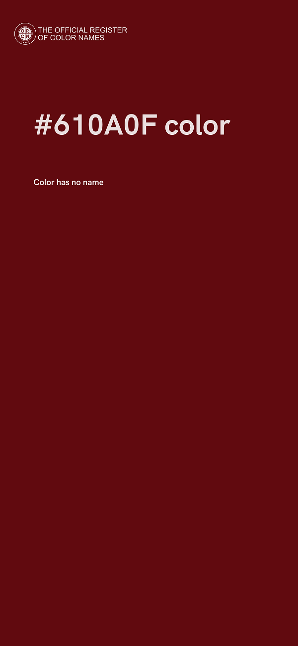 #610A0F color image