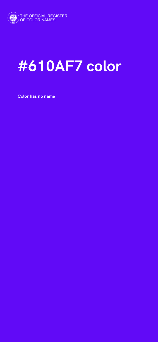 #610AF7 color image