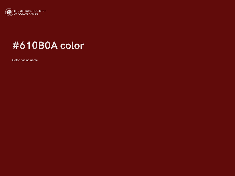 #610B0A color image