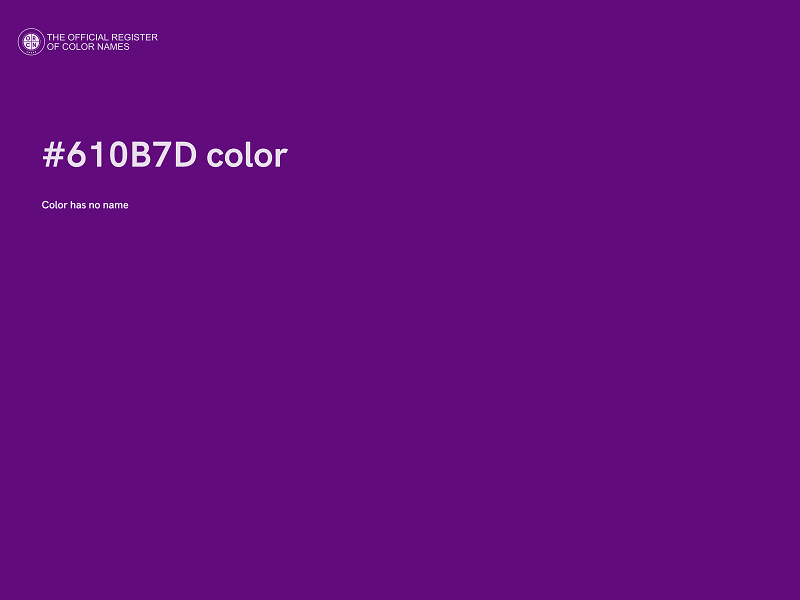 #610B7D color image