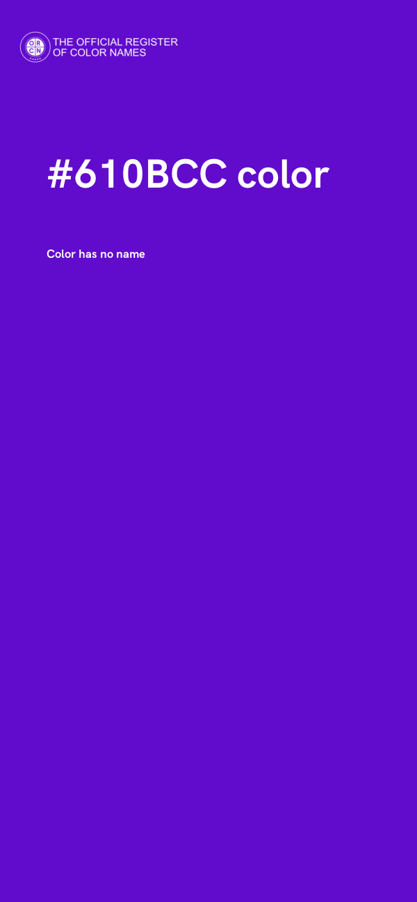 #610BCC color image