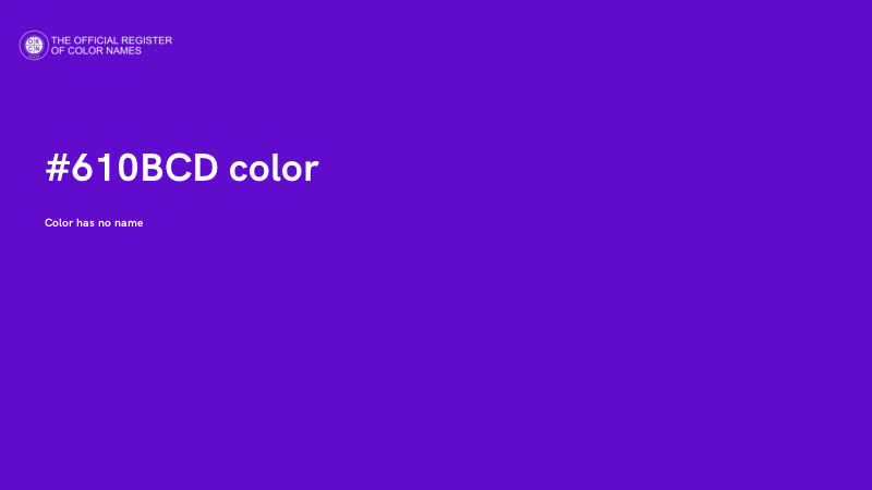 #610BCD color image