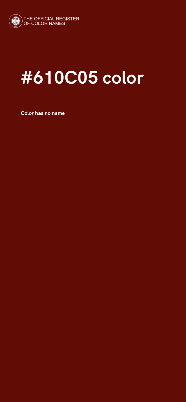 #610C05 color image