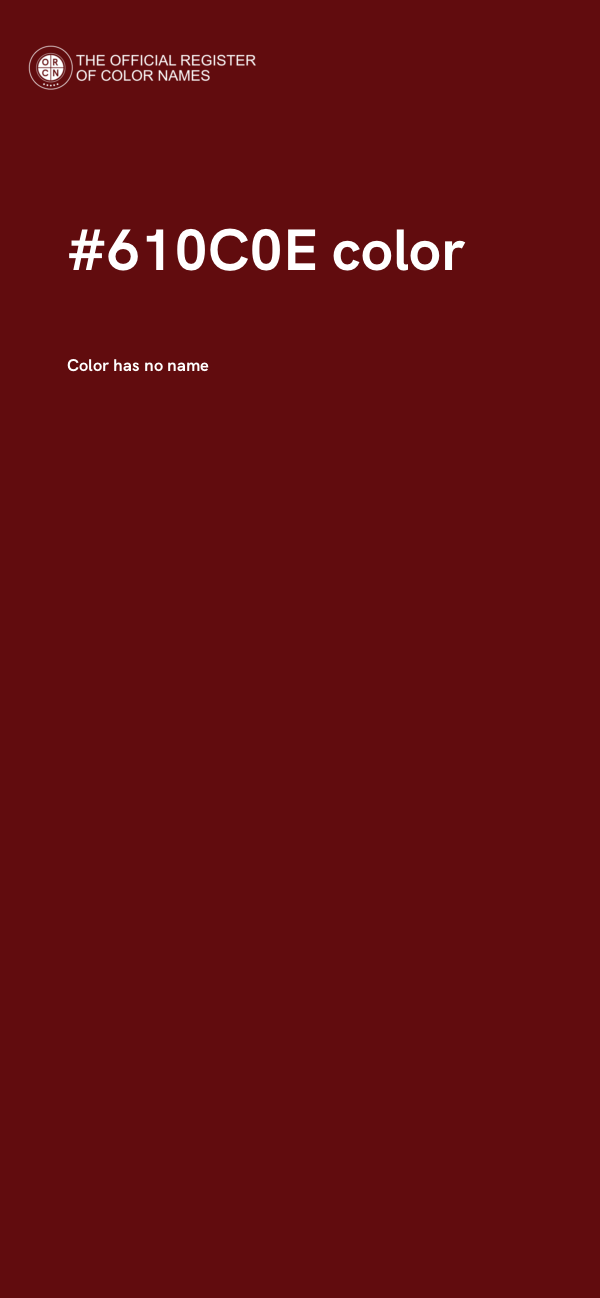 #610C0E color image