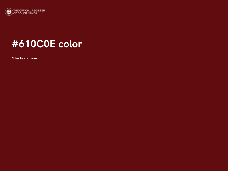 #610C0E color image