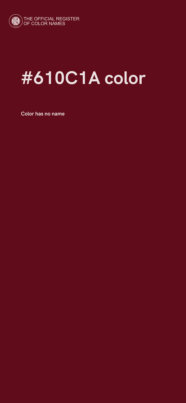 #610C1A color image