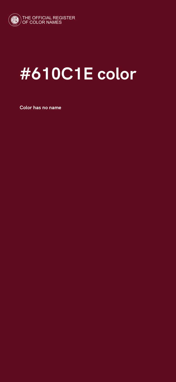 #610C1E color image