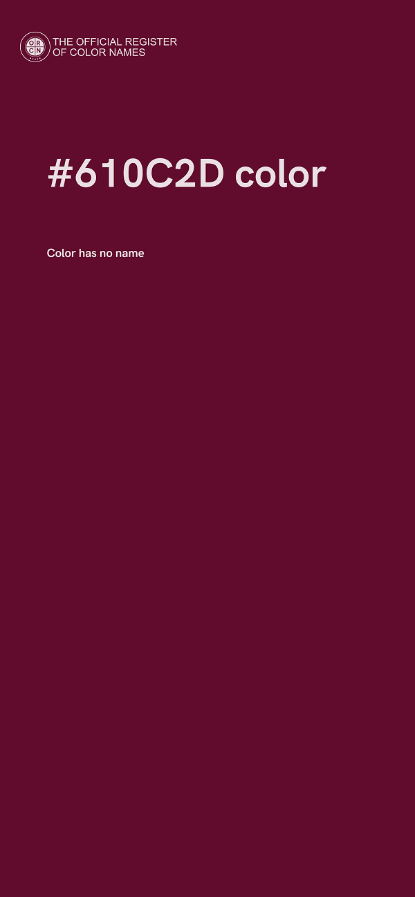 #610C2D color image