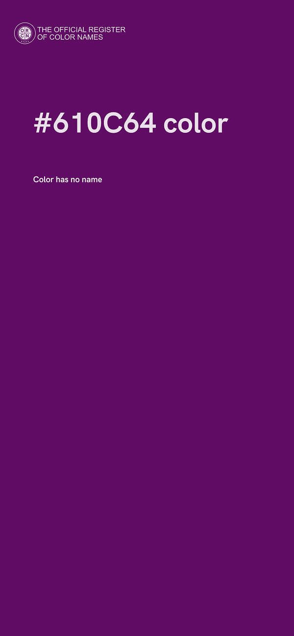 #610C64 color image