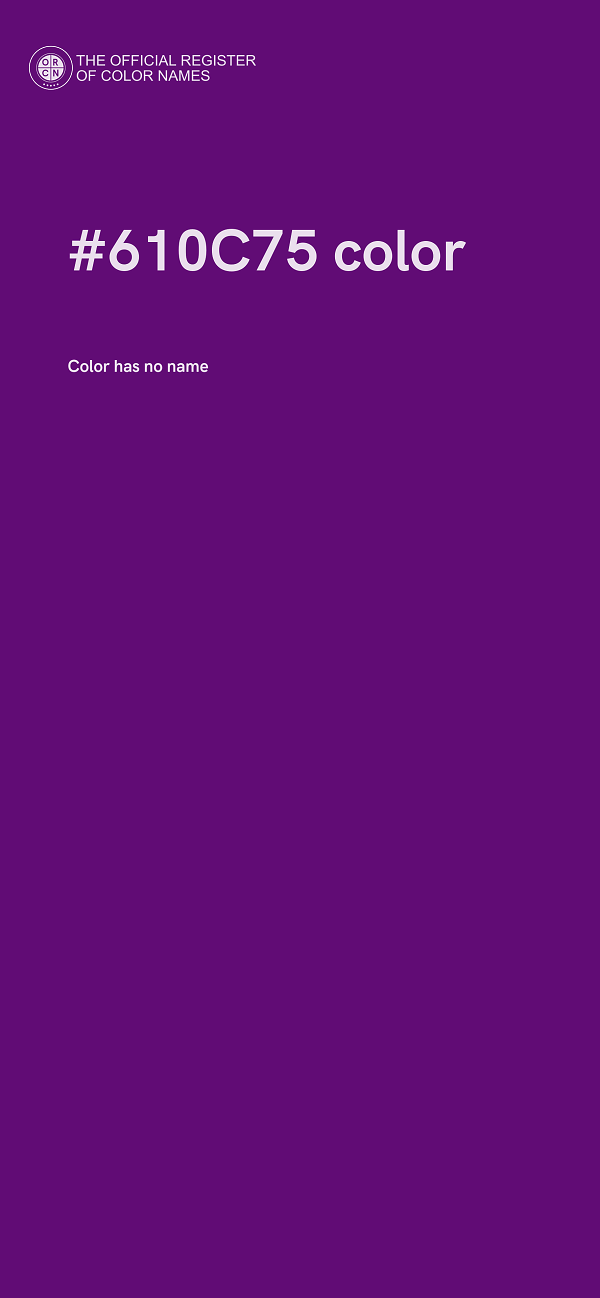 #610C75 color image