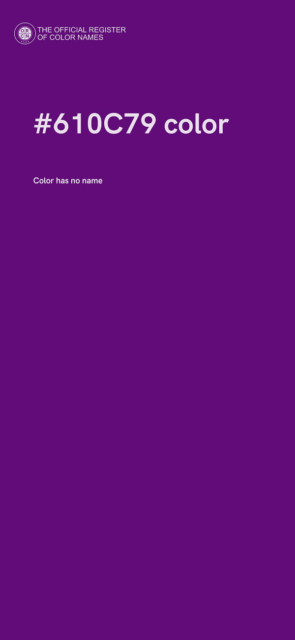 #610C79 color image