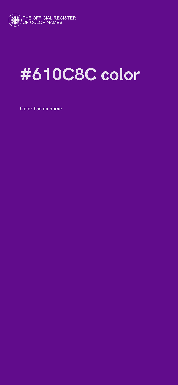 #610C8C color image
