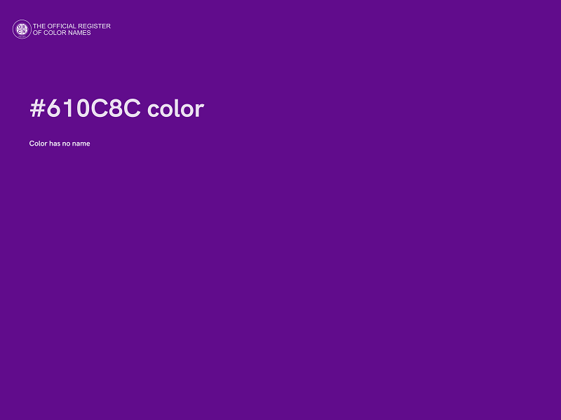 #610C8C color image