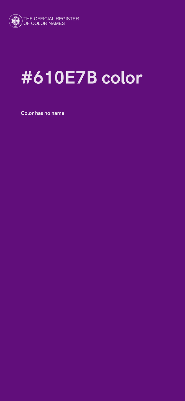 #610E7B color image