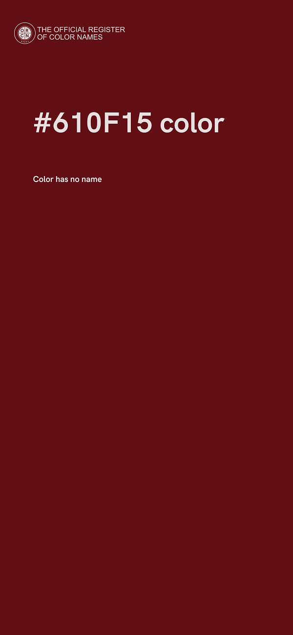 #610F15 color image