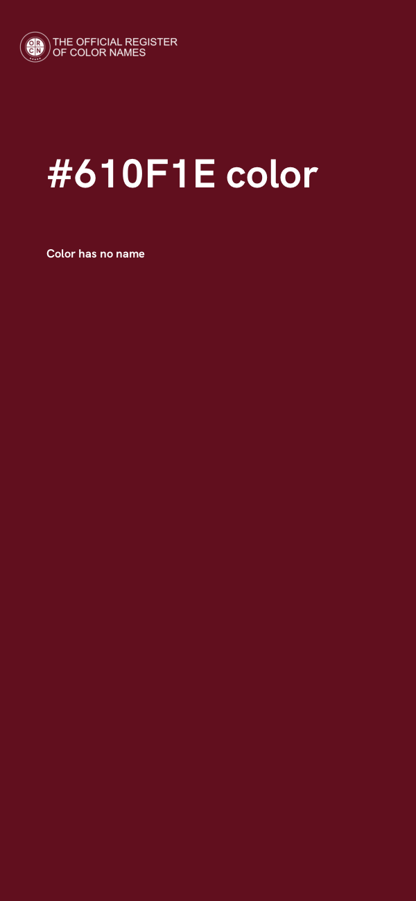 #610F1E color image