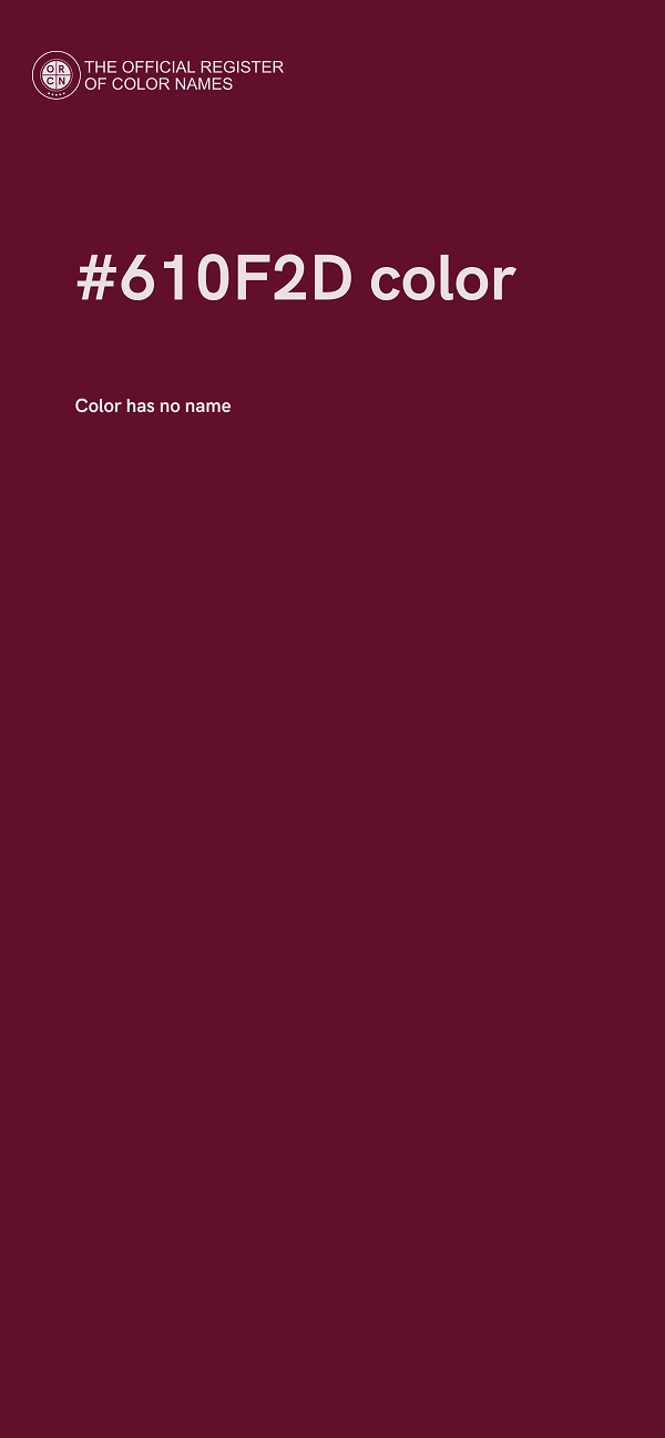 #610F2D color image