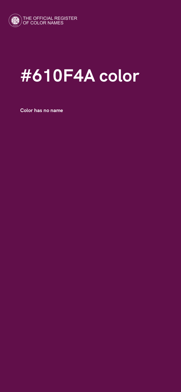 #610F4A color image