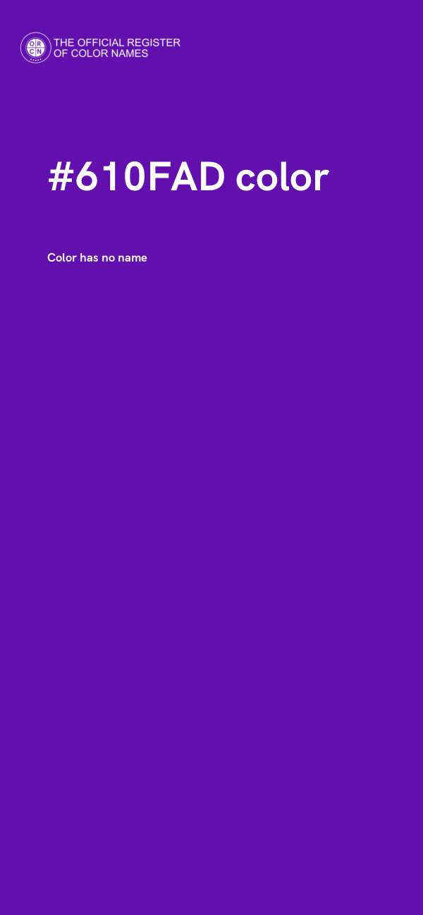 #610FAD color image