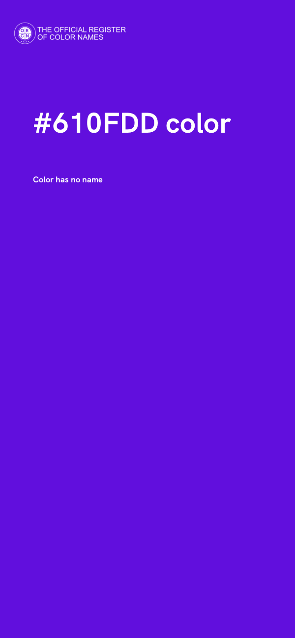 #610FDD color image