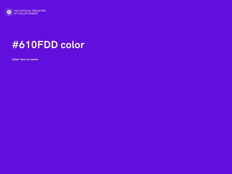 #610FDD color image