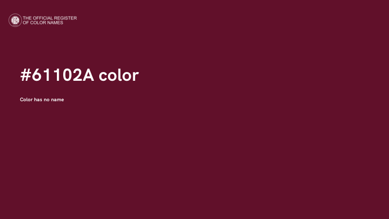 #61102A color image