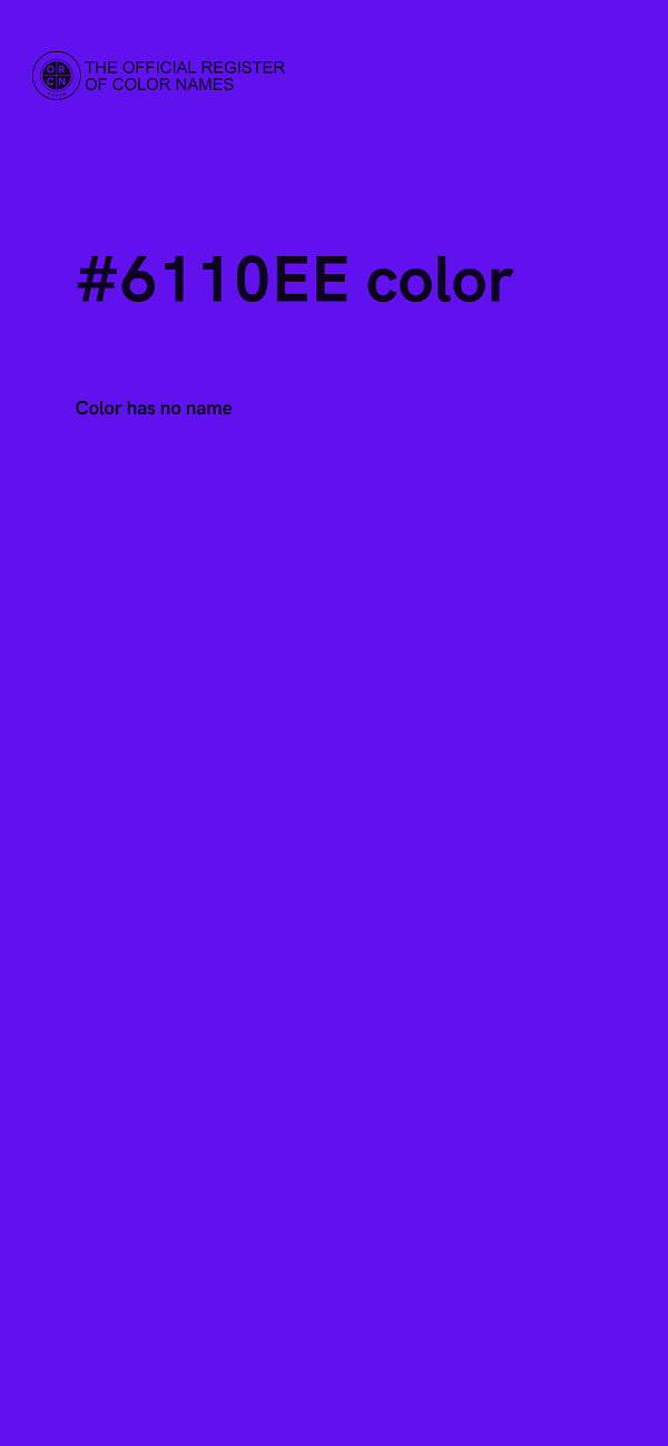 #6110EE color image