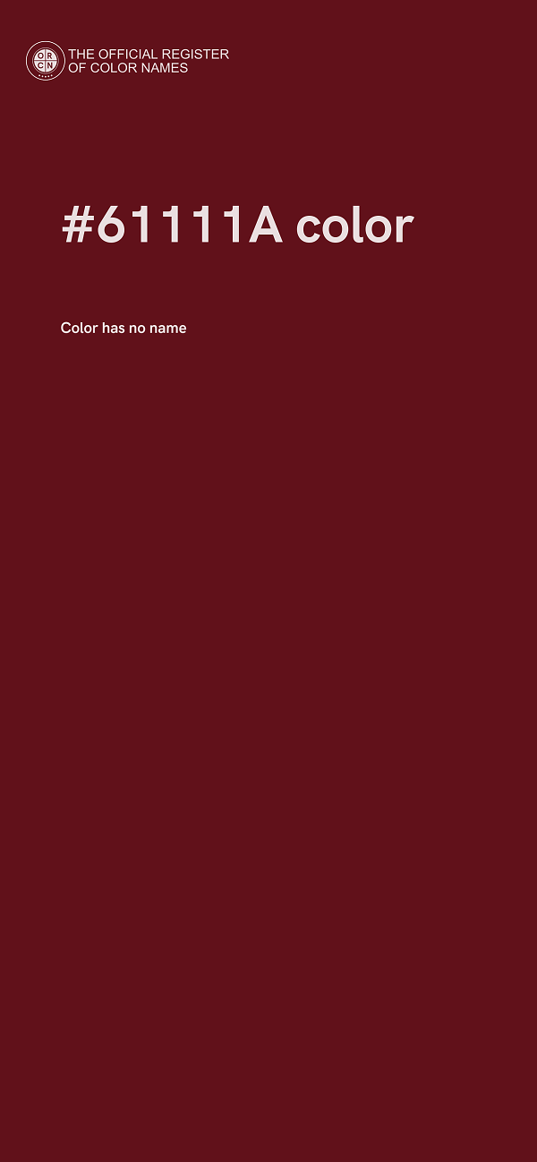 #61111A color image