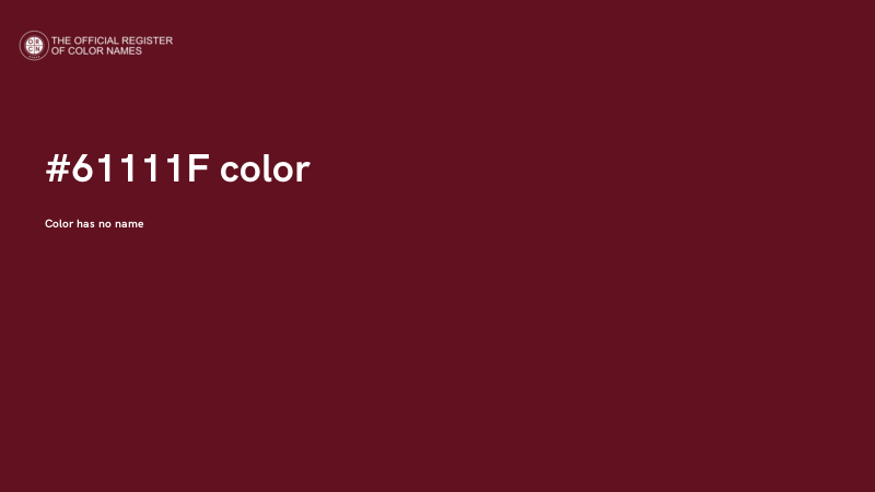 #61111F color image