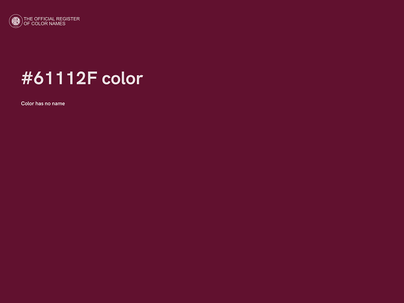 #61112F color image