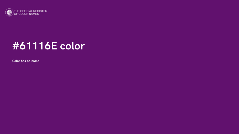 #61116E color image