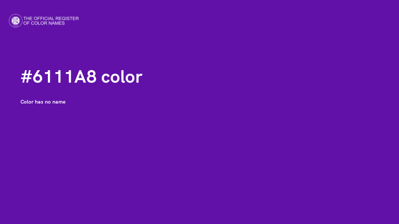 #6111A8 color image