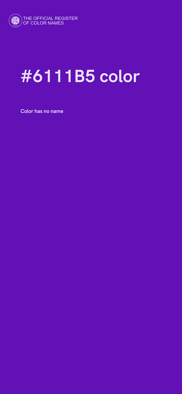 #6111B5 color image
